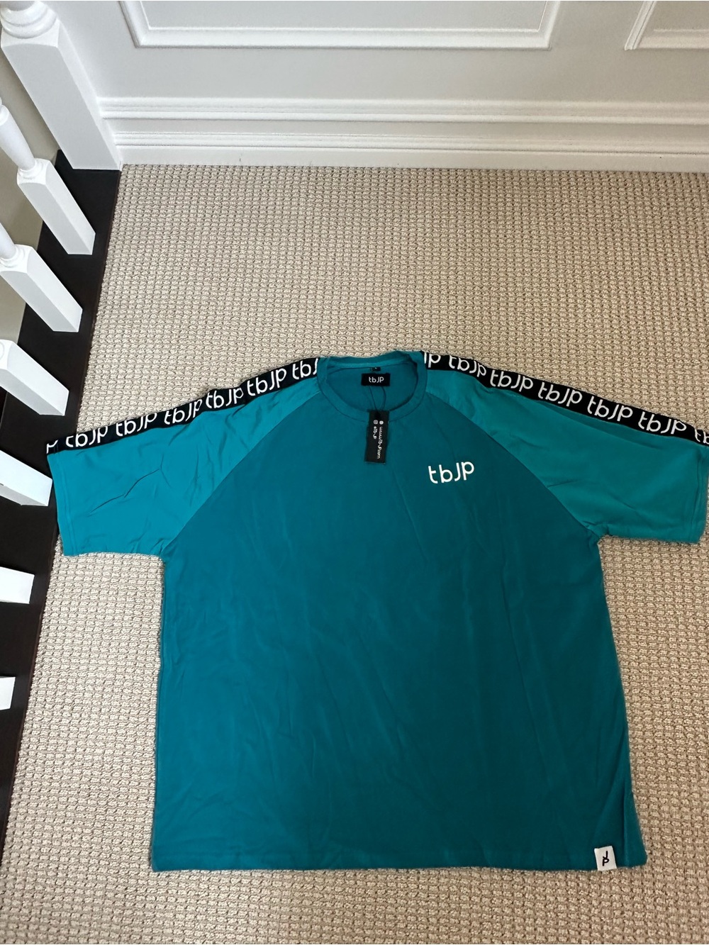 Men's Teal Short-Sleeve Logo Tee